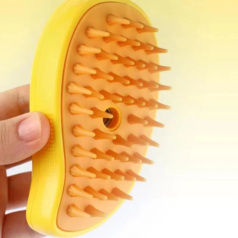 Cat Steam Brush Electric Spray Water Spray Kitten Pet Comb Soft Silicone Depilation Cats Bath Hair Brush Grooming Supplies - petguardiansupplies