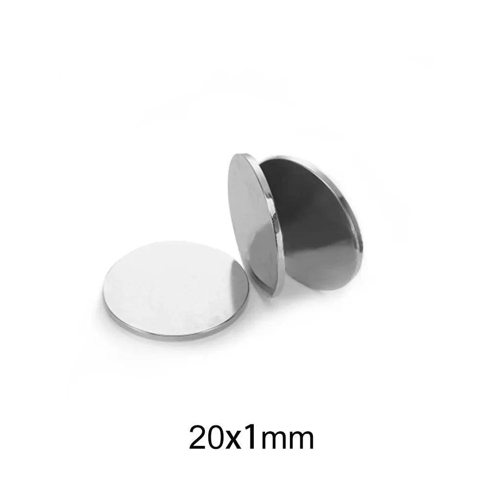 5/10/20/50/100/200pcs 20x1 mm Strong Powerful Magnets 20x1mm Round Search Magnet 20mm X 1mm Permanent Neodymium Magnet Disc 20*1 - petguardiansupplies