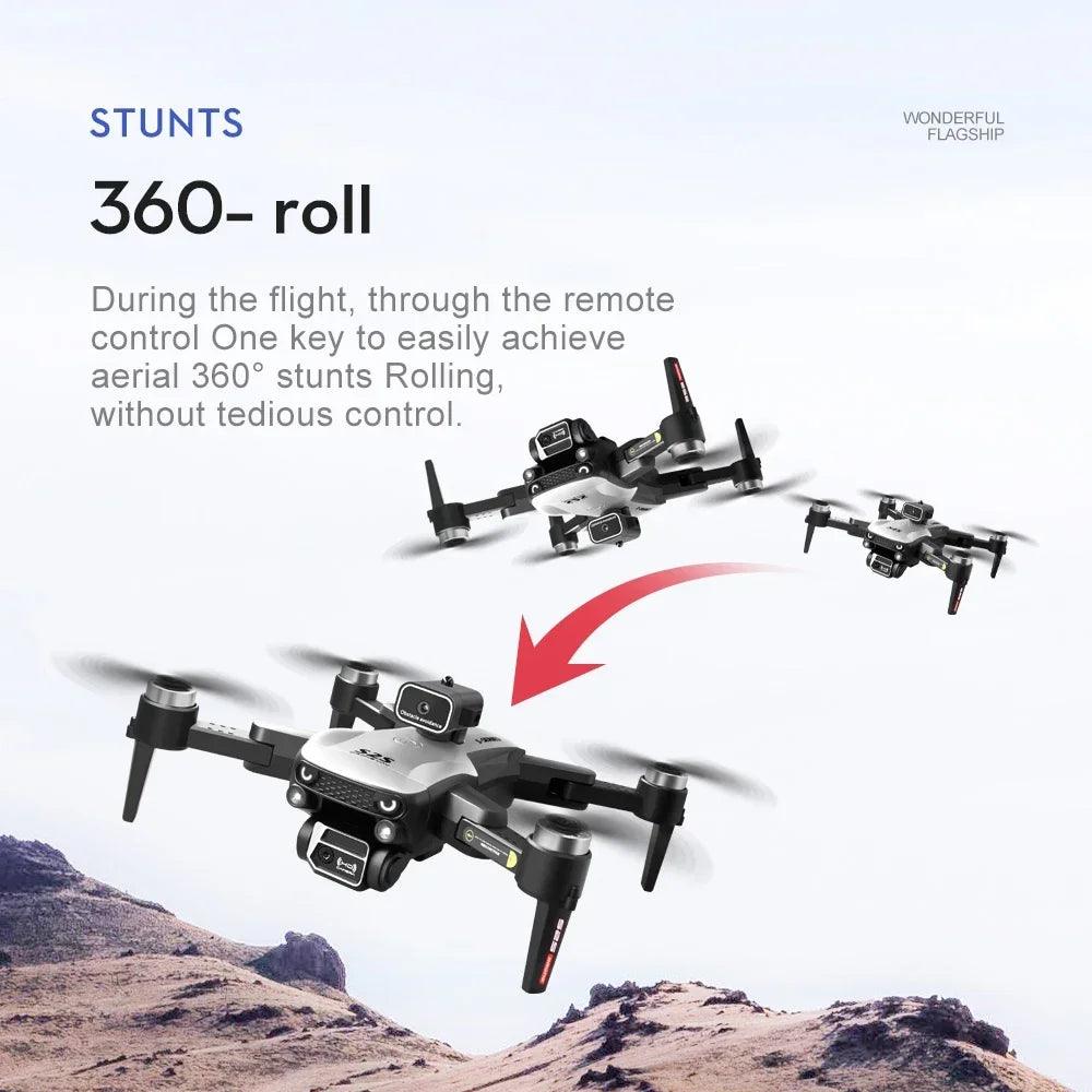 2024 New S2S RC Drone 8K HD Professional Dual Camera Brushless Motor Obstacle Avoidance Smart Aircraft Foldable Quadcopter Toys - petguardiansupplies