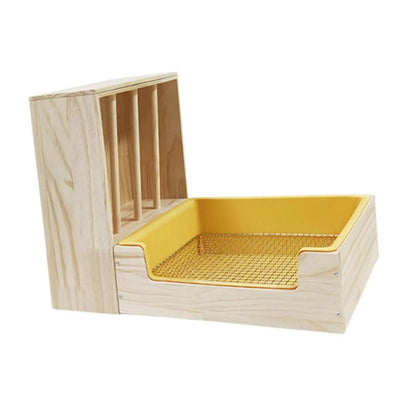 2 in 1 Rabbit Hay Feeder Box,Bunny Feeding Manger,Food Feeding Manger,Hay Holder with Toilet for Hamster,Bunny,Small Animals - petguardiansupplies