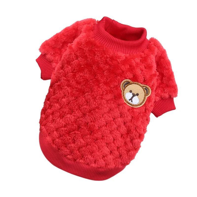 Winter Warm Pet Clothes for Small Dogs Puppy Cat Pullover Soft Fleece Chihuahua Vest French Bulldog Costume Yorkie Pug Jacket - petguardiansupplies