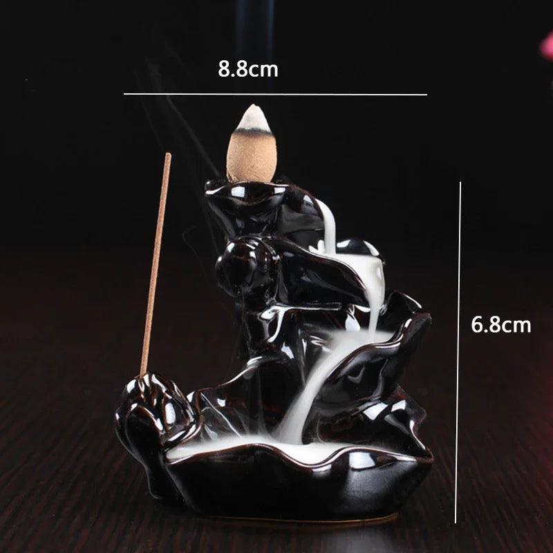 F 2023 hot Dragon Incense Burner Smoke Backflow Best Cone Censer incense Holder mini Office Desk Home Decor Teahouse Ornament - petguardiansupplies