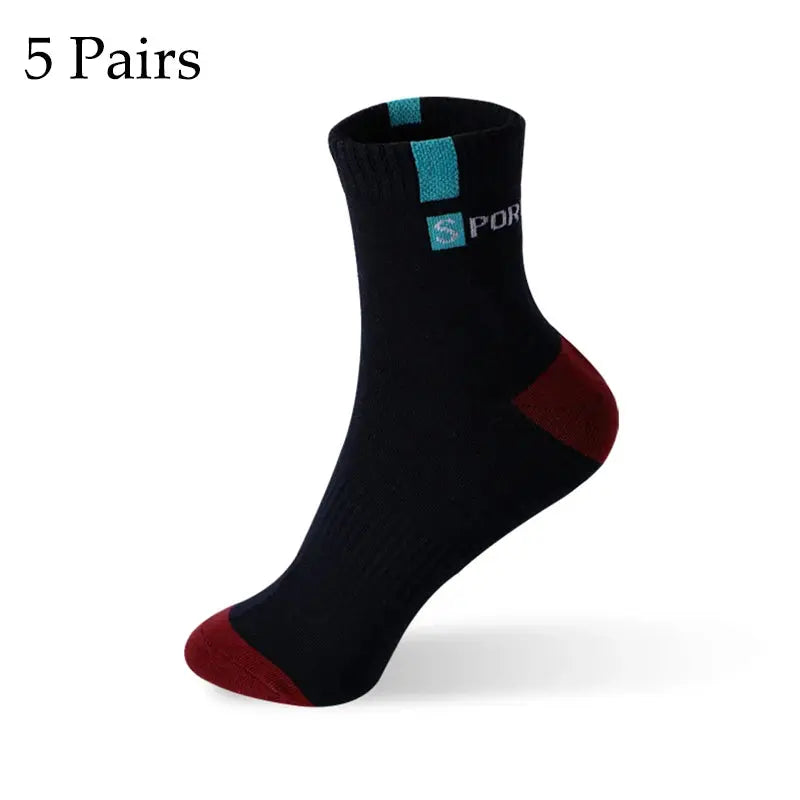 5/10 Pairs Men Bamboo Fiber Autumn Winter Men Socks Breathable Cotton Sports Sock Breathable Deodorant Business Socks Size 37-43 - petguardiansupplies