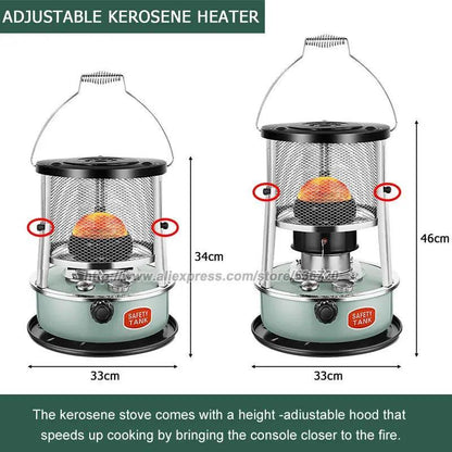 Kerosene Heaters, Kerosene Stove Heater, Kerosene Heaters for Indoor Use, Portable Camping Kerosene Stove for Heating, Cooking - petguardiansupplies