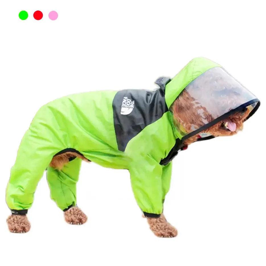 Pet Dog Raincoat Waterproof Waterproof with Transparent Hooded Jumpsuit Dog Clothing Clothes for Dogs Cats Jacket Dog Costume - petguardiansupplies