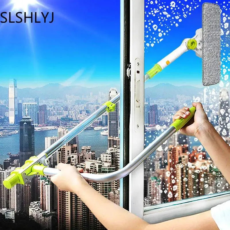 Eworld Hot Upgraded Telescopic High-rise Window Cleaning Glass Cleaner Brush For Washing Window Dust Brush Clean Windows Hobot - petguardiansupplies