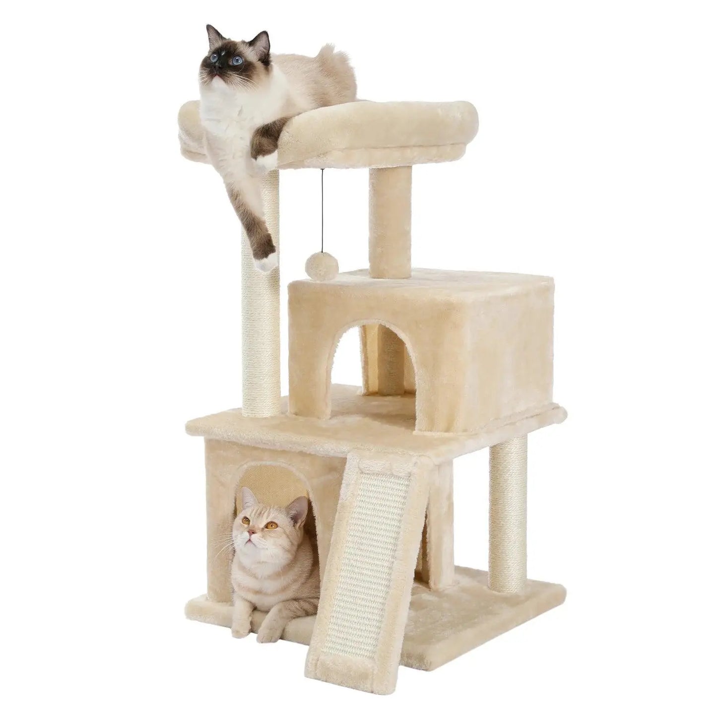 Speedy Pet Multifunctional Chair Creative Cube House with Scratching Removable Pad Cushions Pet Activity Cat Tree with Ball - petguardiansupplies