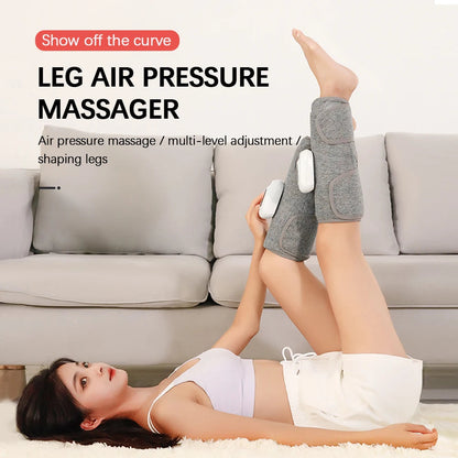 Electric Leg Massager Wireless Rechargeable Air Compression Leg Calf Massage For Relief Relax Leg Muscles Health Care - petguardiansupplies