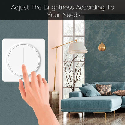 New WiFi Smart Rotary/Touch Light Dimmer Switch Smart Life/Tuya APP Remote Control Works with Alexa Google Voice Assistants EU - petguardiansupplies