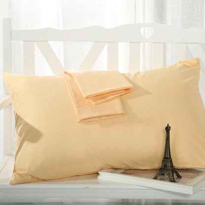 1pc 100% Cotton Pillowcase Soft Pure Egyptian Cotton 400 Thread Count Solid Color Pillow Cover Multi-color Travesseiro 48*74cm - petguardiansupplies