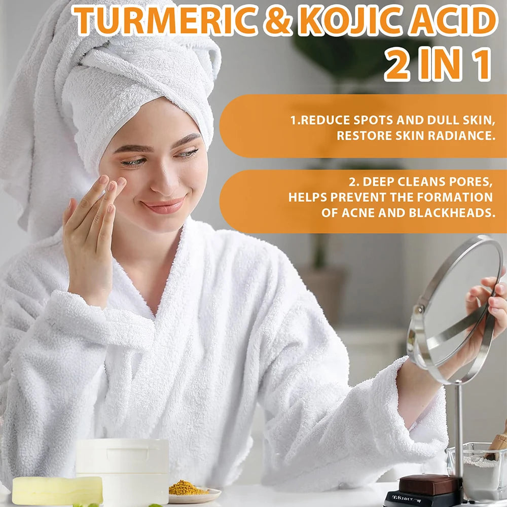 Turmeric Kojic Acid Facial Cleansing Pads Gentle Refreshing Balancing Oil Care for Skin - petguardiansupplies