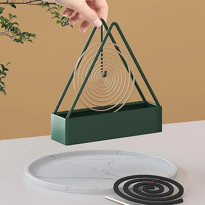 1/2PCS Iron Mosquito Coil Incense Burner Frame Modern Repellent Incense Rack for Household Bedroom Patio - petguardiansupplies