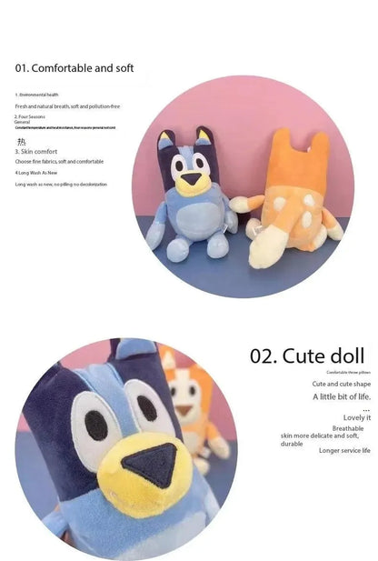 28cm 17cm Bluey Family Plush Toys Cute Simulation Pet Dog Patrol Bingo Sister Kawai Plush Children's Toy Doll Birthday Gift Toy - petguardiansupplies