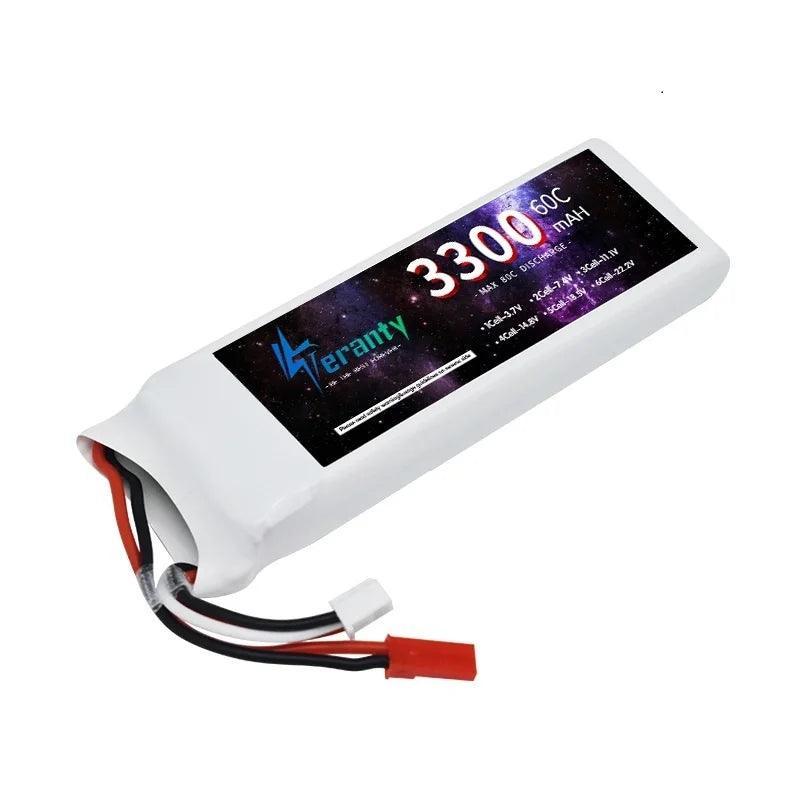 Upgrade 3300mAh 7.4V 2S LiPo Battery For RC Car Quadcopter Boat Drones Spare Parts 60C Battery With JST XT30 XT60 Plug - petguardiansupplies