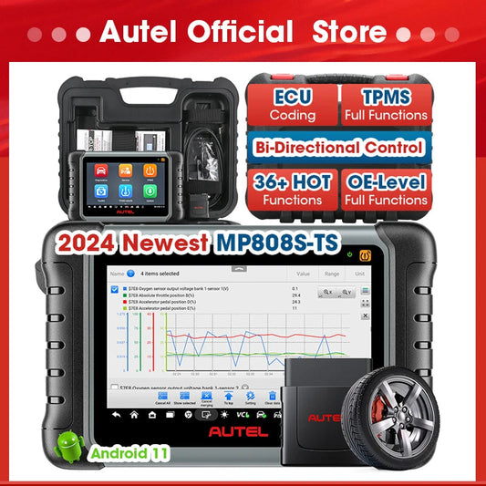 Autel MaxiPRO MP808S-TS Car Diagnostic Tools Online ECU Coding TPMS Automotive Scanner Active Test Scan Tool PK MP808BT PRO - petguardiansupplies