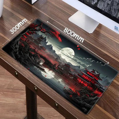 Starry Sky Moon Mouse Pad Large Computer Office Game Table Mats XXL Rubber Anti-slip Gaming Keyboard Mousepads Long Desk Pads - petguardiansupplies