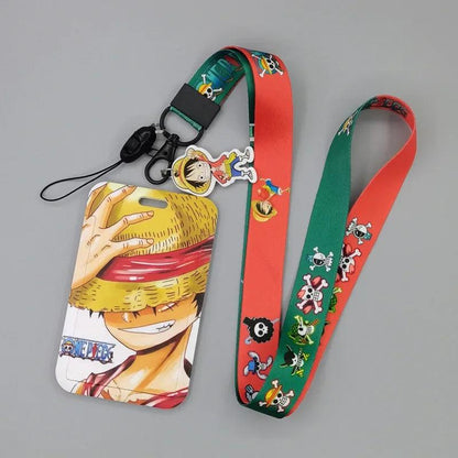 ONE PIECE Id Card Holders Boa·Hancock Card Wallets Luffy HD Printing Credential Holder Nami ABS Campus Long Rope Badge Holder - petguardiansupplies