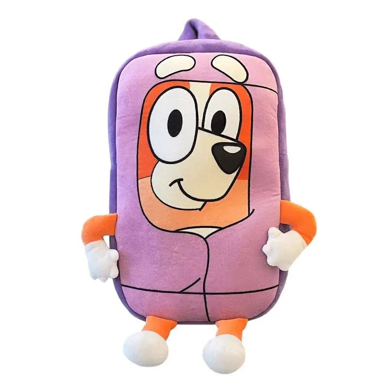 Bluey Family Cosplay Kindergarten Child Cartoon School Bag Bluebin Dog Backpack Kawaii Bluey Orange Dog Children's Backpack Toys - petguardiansupplies