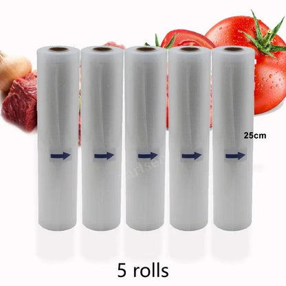 Food Vacuum Sealer Rolls Vacuum Bags packing BPA FREE Household Kitchen Food Vacuum Bags Sealer Storage Bags 5Rolls/Lot - petguardiansupplies