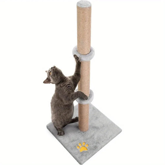 Cat Scratching Post 89cm Vertical Cat Tree Cat Pet Climbing Resting Activity Tower Stable and Sturdy with Soft Plush Carpet Cove - petguardiansupplies