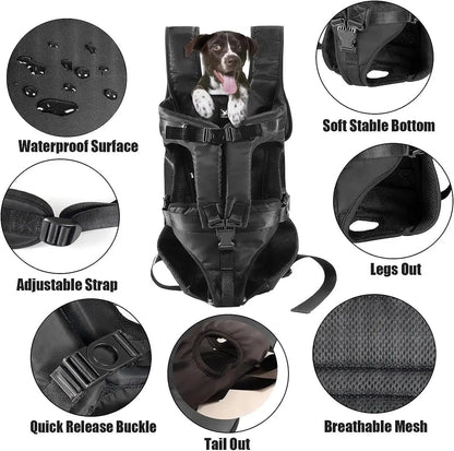 Pet Dog Carrier Bag Dogs Backpack Portable Travel Breathable Dog Bag Adjustable Outdoor Dog Carrier Bag Pet Carrying Supplies - petguardiansupplies