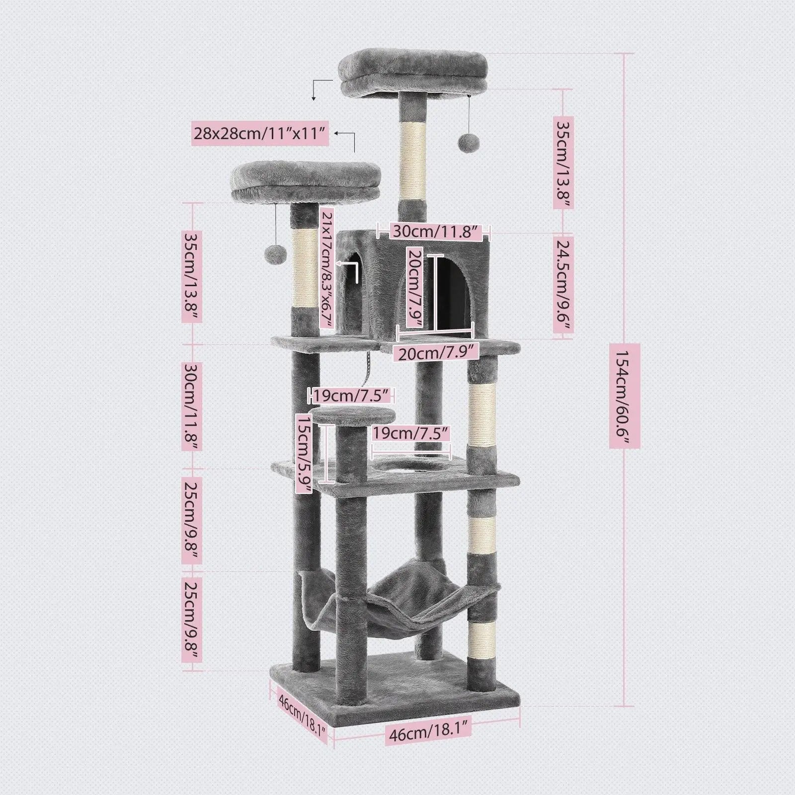 Domestic Delivery Multi-Level Cat Tree Tower Climb Furniture Scratching Post for Indoor House Pet Supplies Kitten Toy Cozy Condo - petguardiansupplies