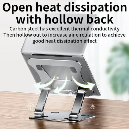 Phone Tablet Stand Adjustable Aluminum Alloy laptop Tablet up to 17 "Laptop Portable Folding stand Cooling stand support - petguardiansupplies