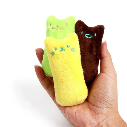 Teeth Grinding Catnip Toys Cute Funny Interactive Plush Teeth Grinding Relaxation Cat Chewing Vocal Toy Bite-resistant Pet Toys - petguardiansupplies