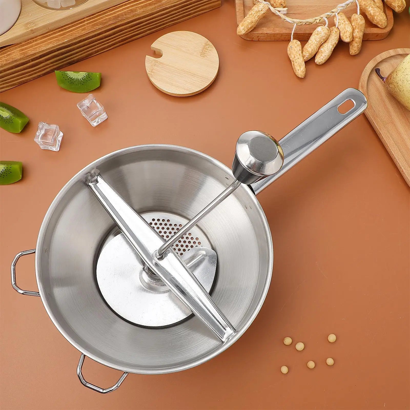 Stainless Steel Potato Masher Manual Potato Ricer Handheld Presser Fruit Juicer Lemon Squeezer Kitchen Tools - petguardiansupplies