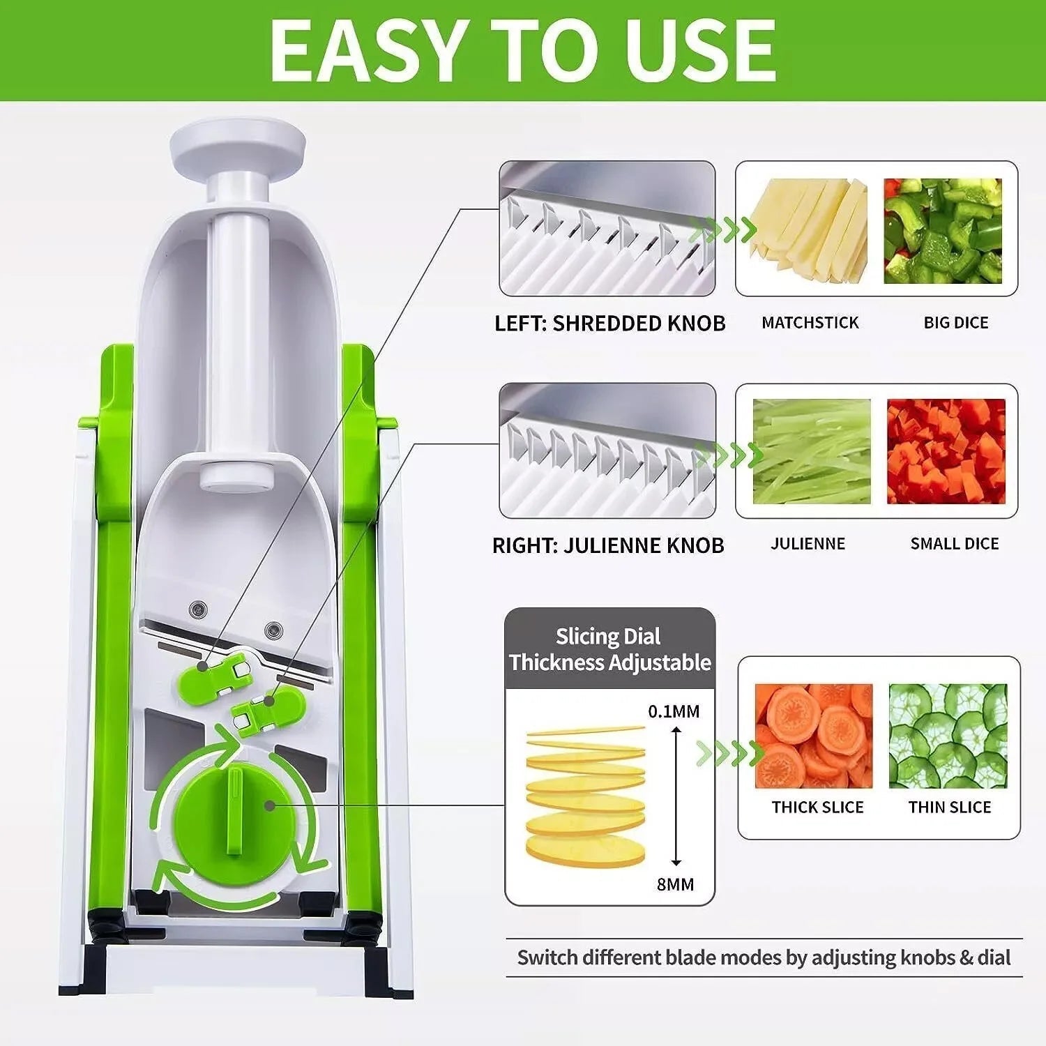 4 in 1 Multifunctional Kitchen Chopping Artifact Vegetable Slicer Food Chopper - petguardiansupplies