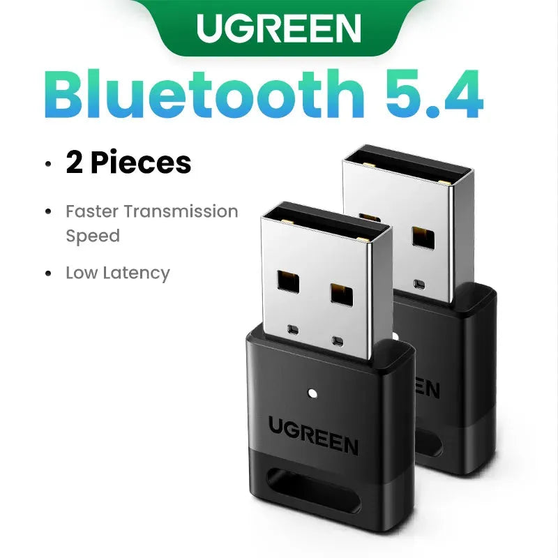 UGREEN USB Bluetooth 5.3 5.4 Dongle Adapter for PC Speaker Wireless Mouse Keyboard Music Audio Receiver Transmitter Bluetooth - petguardiansupplies