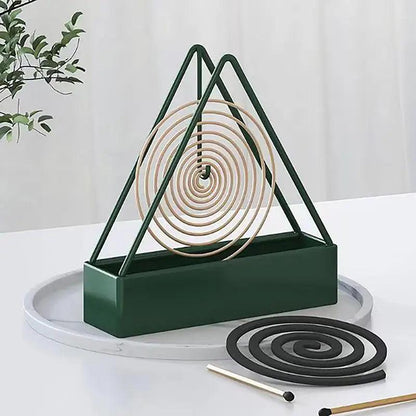 1/2PCS Iron Mosquito Coil Incense Burner Frame Modern Repellent Incense Rack for Household Bedroom Patio - petguardiansupplies