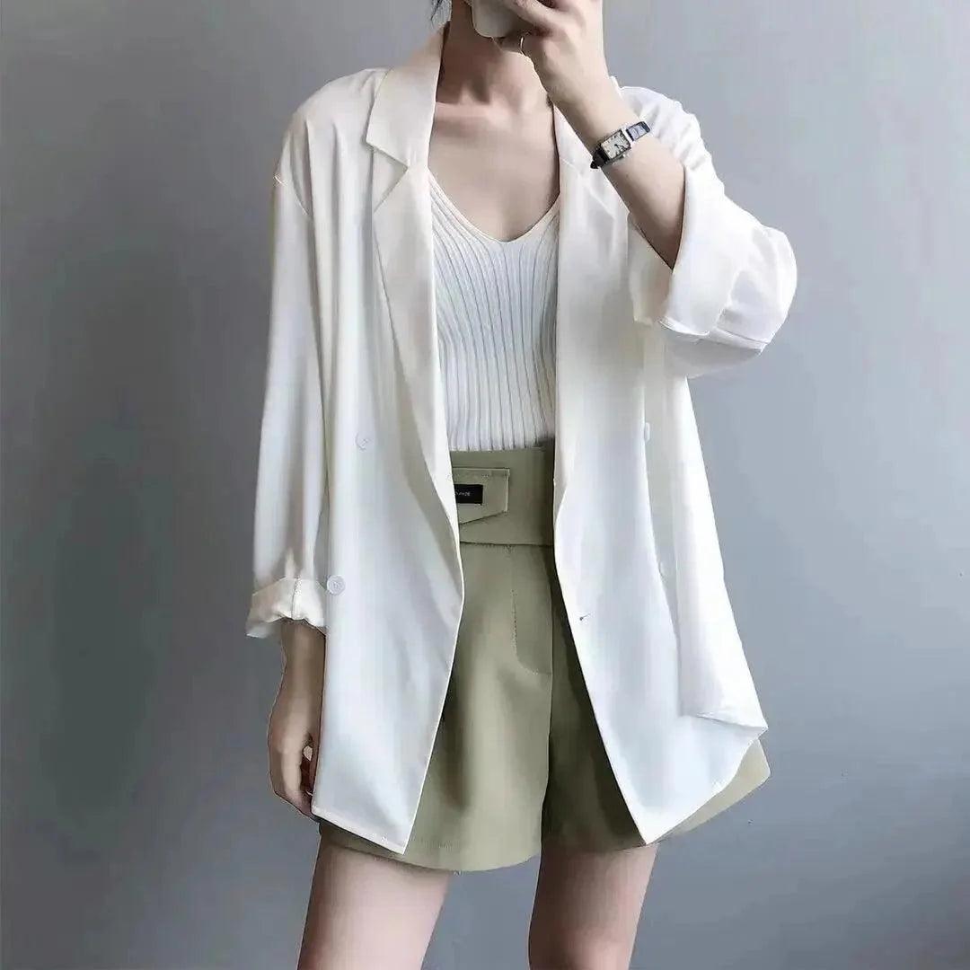 Women's Loose-fit Design Sensibility Western-style Jacket Spring/summer Thin Design British Style Sun Protection Small Suit - petguardiansupplies