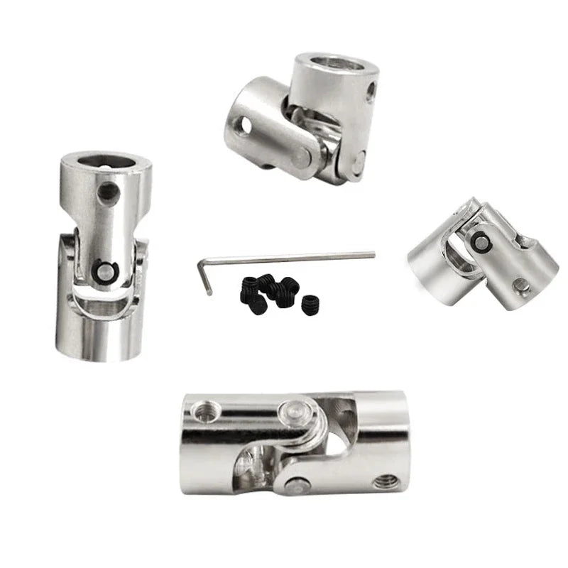 2/3/3.17/4/5/6/6.35/8/10mm Boat Car Shaft Coupler Motor Connector Metal Universal Joint Coupling Rc Boat Car Metal Cardan Joint - petguardiansupplies