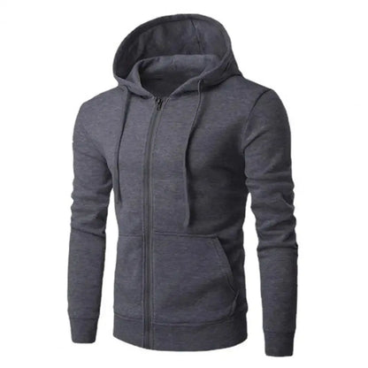 Autumn Men Sweatshirts Long Sleeve Jacket Hoodie Zipper Closure Jacket Male Hoodies Sweatshirt Slim Fit Male Clothing - petguardiansupplies