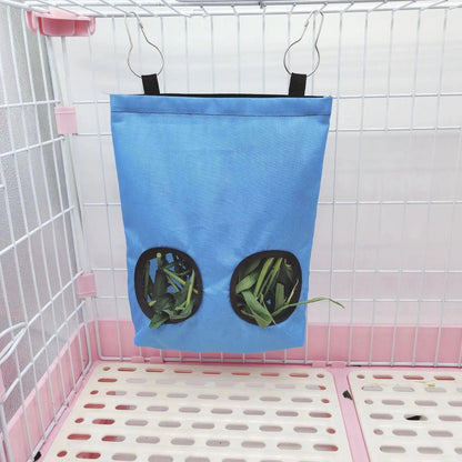 Hay Rabbit Distributor Hay Food Bag for Rabbits Large Hay Feeder Guinea Pig Small Anima Cage Assessories Bunny Hay Feeding Sack - petguardiansupplies