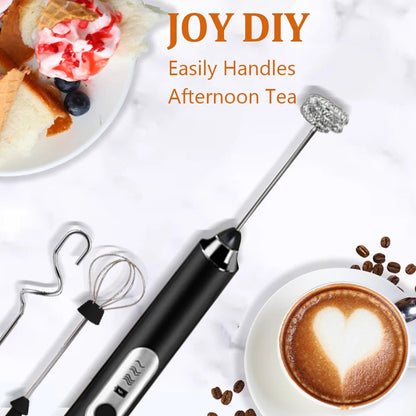 Mini Electric Milk Foamer Blender Wireless Coffee Whisk Mixer Handheld Egg Beater Cappuccino Frother Mixer Kitchen Whisk Tools - petguardiansupplies