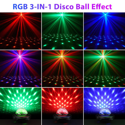 2PCS USB LED Mini Voice-Activated Magic Ball Light Disco Ball - petguardiansupplies