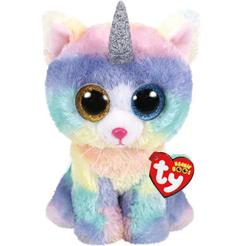 Newest 15CM Ty Beanie Eyes Chick Unicorn Kitty Plush Toy Super Soft Stuffed Animals Doll Kids Toys Christmas Gifts for Children - petguardiansupplies