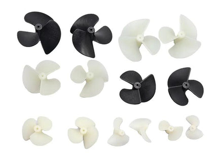 2 Pairs Rc Boat DIY 2mm Propellers D22mm/D26mm/28mm/36mm/42mm CW/CCW Electric Nylon Prop / Screw For Rc Boats Models 2mm Shaft - petguardiansupplies