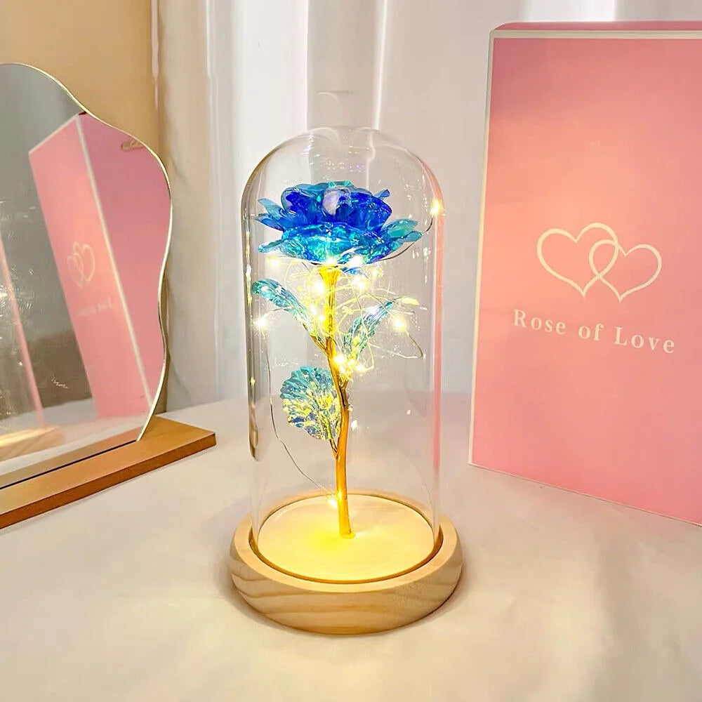 LED Light Rose In Glass - Perfect Gifts - petguardiansupplies