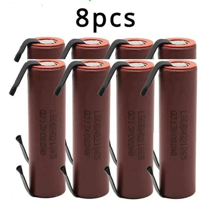 Original ForLG HG2 3000mAh battery 3.6v 18650 battery with strips soldered battery for screwdrivers 30A high current+DIY nickel - petguardiansupplies