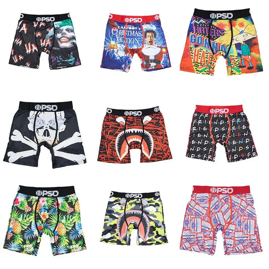 Sexy Print Men Underwear Boxer Cueca Male Panty Lingerie Men Underpants Panty Boxershorts S-XXL - petguardiansupplies