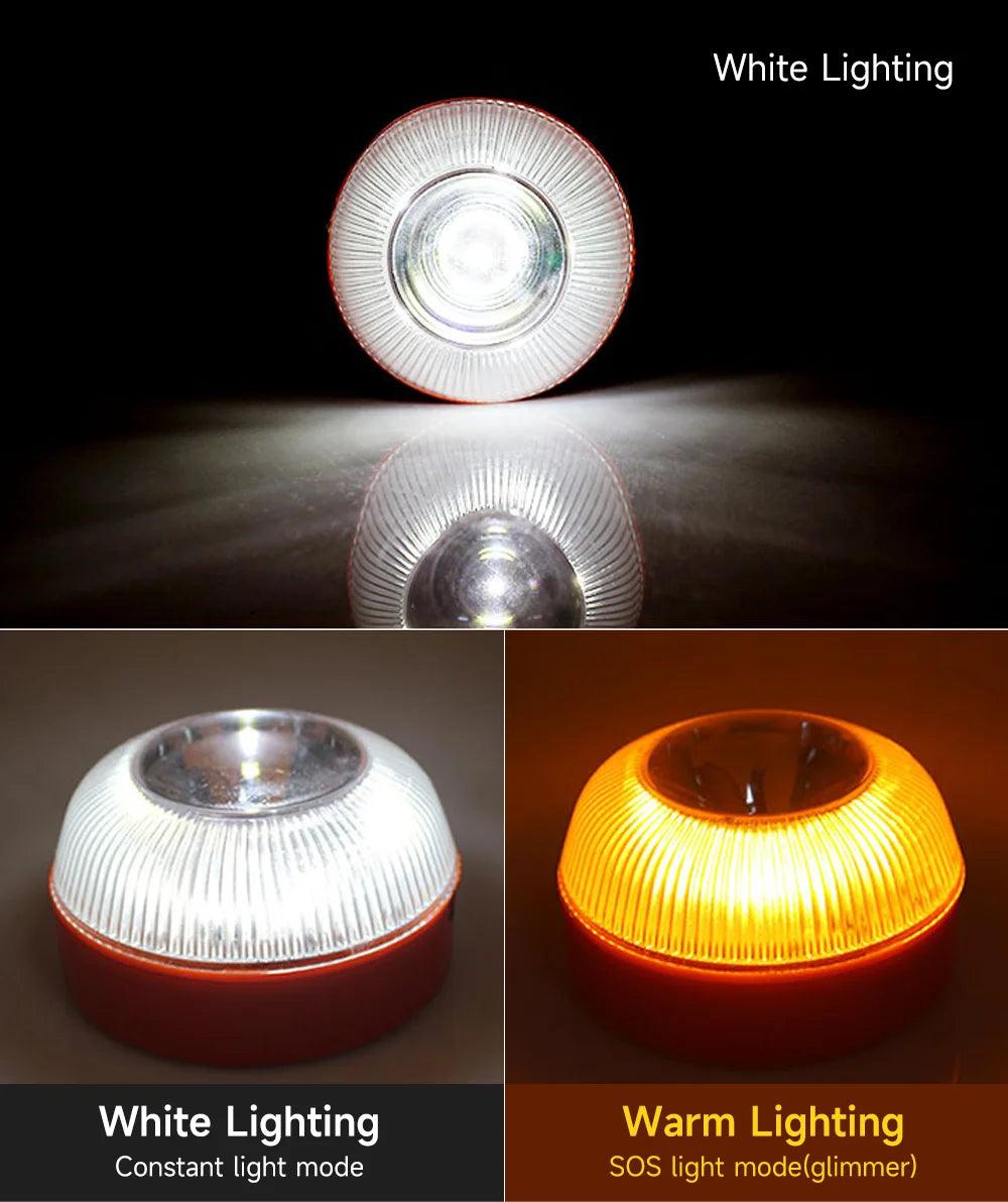 Led Car Emergency Light Flashlight Magnetic Induction Strobe Road Accident Lamp Beacon Safety Accessory - petguardiansupplies