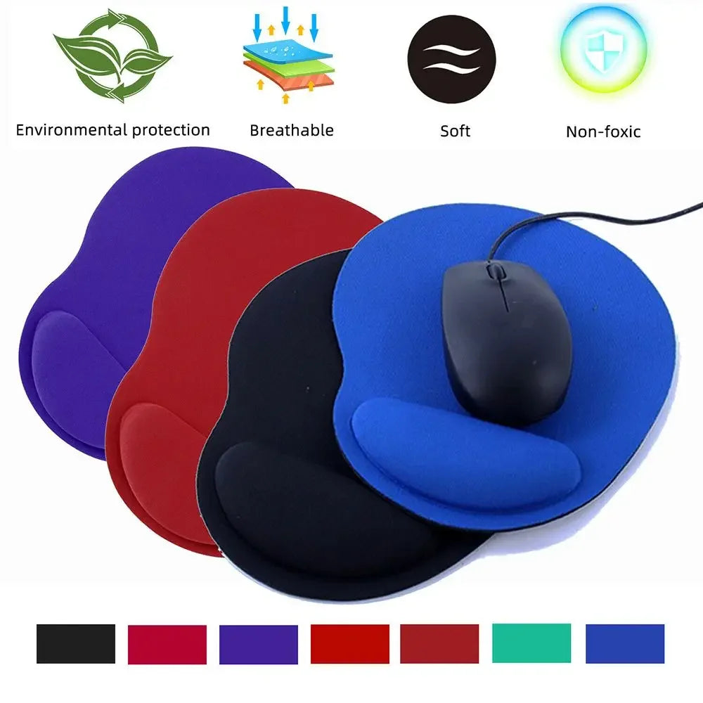 Ergonomic Wrist Rest Mouse Pad Comfortable Wrist Support Non Slip Mice Mat Soft Mousepad For PC Laptop Computer - petguardiansupplies