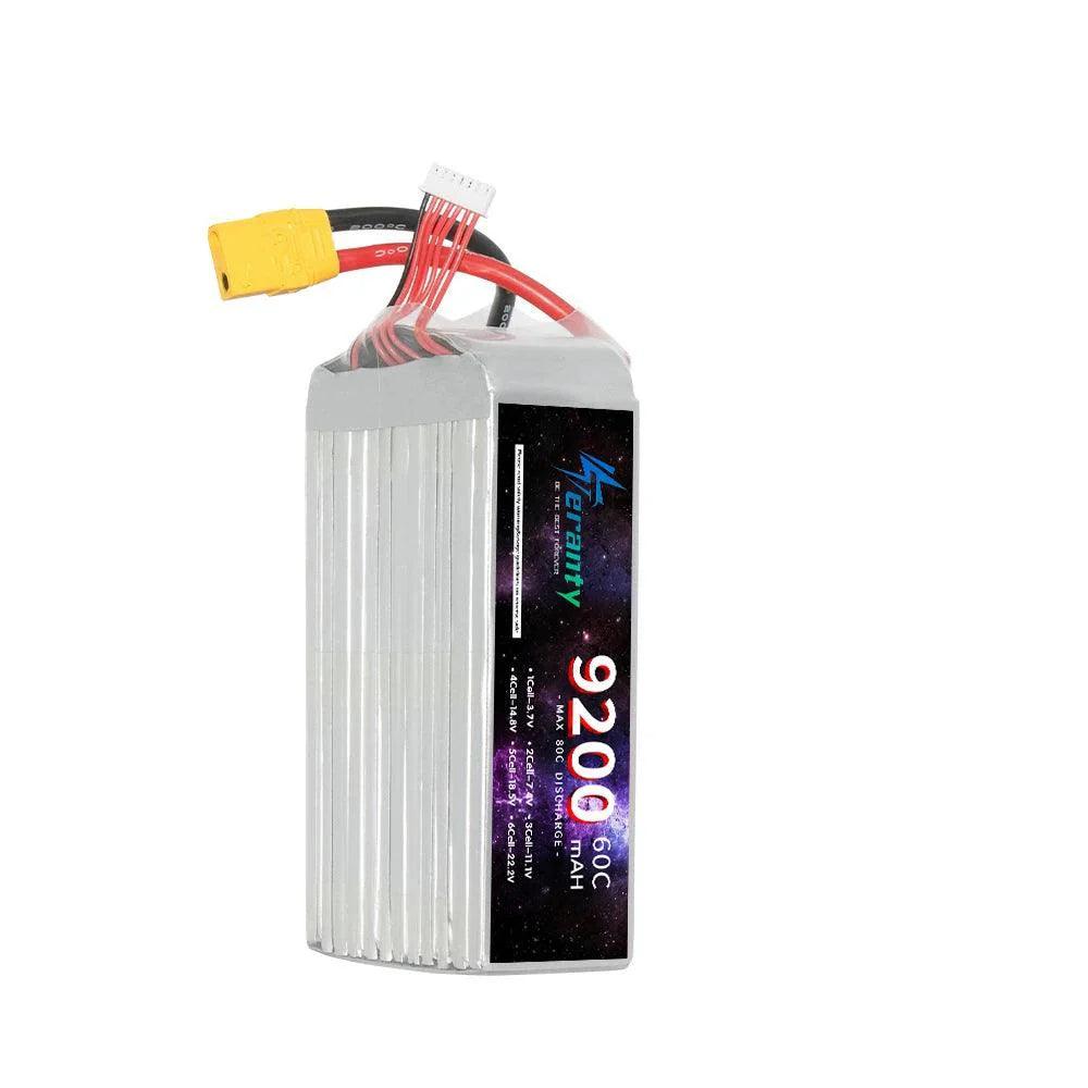 TERANTY 6S Lipo Battery 22.2V 60C 9200mAh Lipo Battery with EC5 XT90 Plug 6s Battery For RC Car Boat Truck Airplane UAV RACING - petguardiansupplies