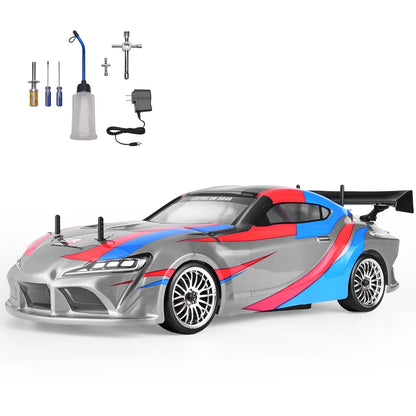 HSP Racing 1:10 On Road RC Car 4wd Two Speed Drift Vehicle Toys 4x4 Nitro Gas Power High Speed Hobby Remote Control Car - petguardiansupplies