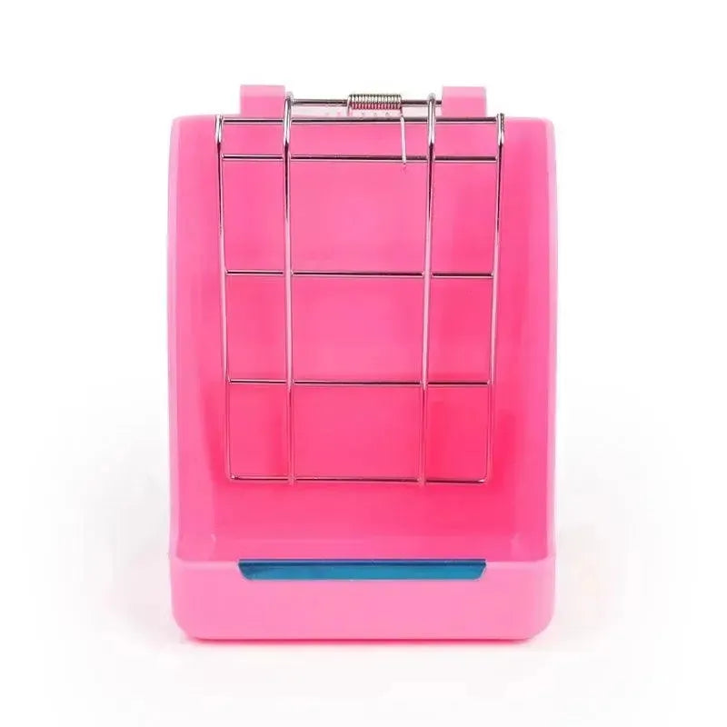 Rabbit Feeder Holder Hay Feeding Dispenser Container For Rabbit Guinea Pig Small Animals Hanging Cage Fixed Food Basin - petguardiansupplies