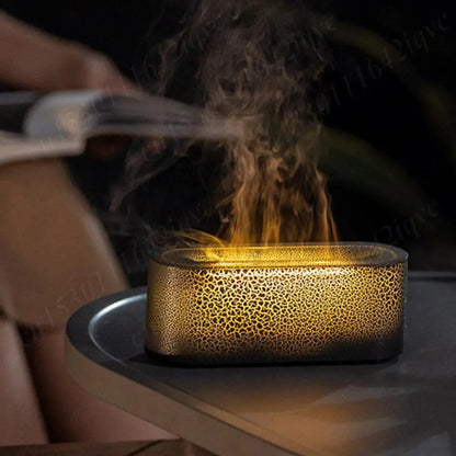 Aroma Humidifier Flame Essential Oil Diffuser USB 7 Colours - petguardiansupplies