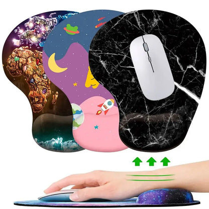 Silicone Wrist Rest Mouse Pad Ergonomic Hand Support Non Slip Gaming Mice Mat Soft Mousepad For Desktop PC Laptop Computer - petguardiansupplies